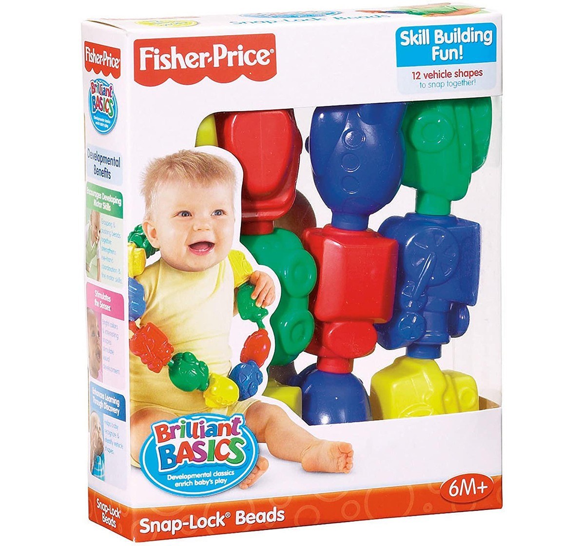 Fisher-Price Snap-Lock Beads Early Learner Toys for Kids age 6M+ 