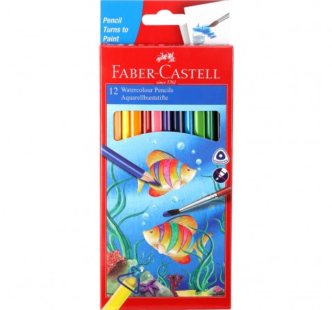 Faber-Castell  triangular ws colour pk 12 , 6Y+