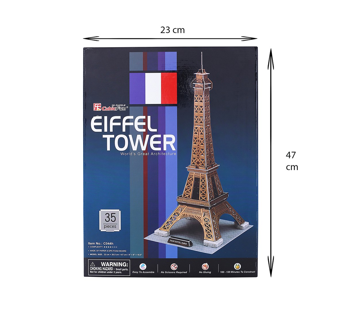 Cubic Fun Eiffel Tower Puzzles for Kids age 3Y+ 