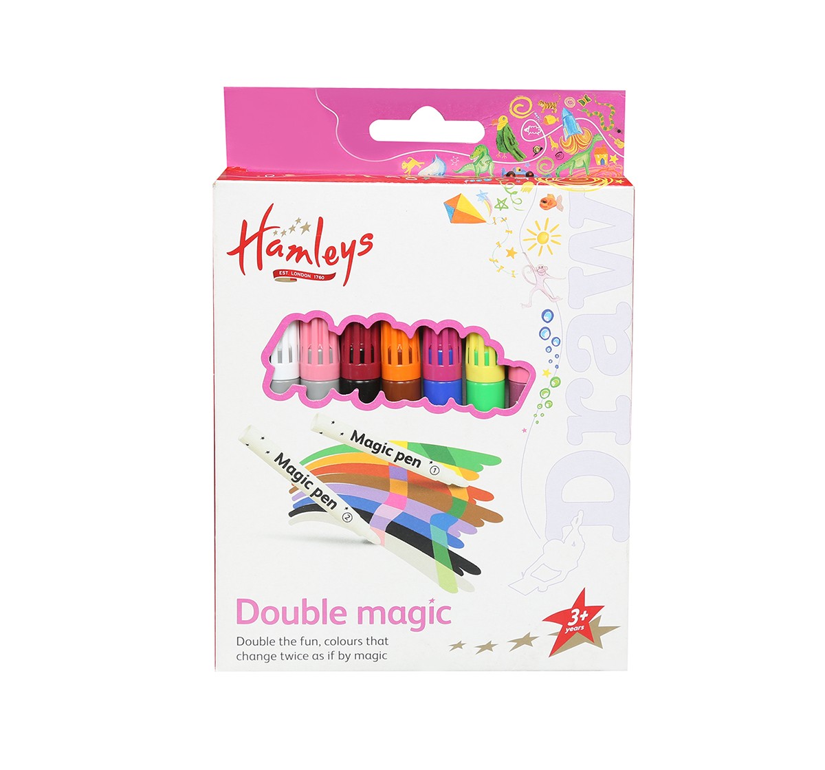 Hamleys Double Magic Marker Pens School Stationery for Kids age 3Y+ 