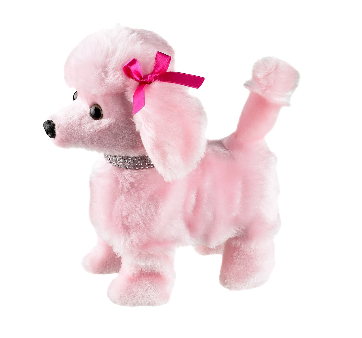  Hamleys Movers & Shakers - Pink Poodle Interactive Soft Toys for Kids age 2Y+ - 5 Cm (Pink)