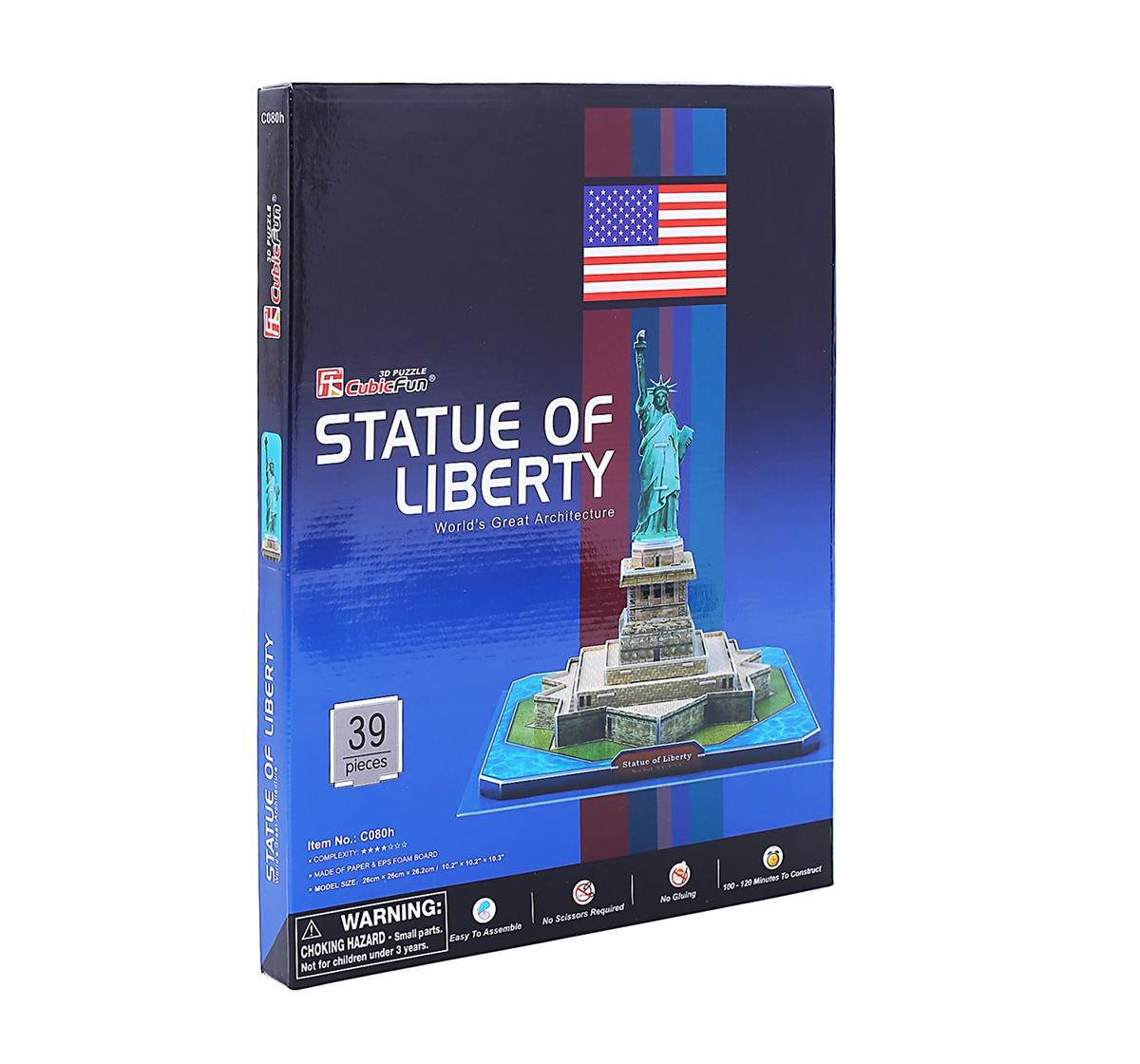 Cubic Fun  Statue Of Liberty (U.S.A) Puzzles for Kids age 3Y+ 