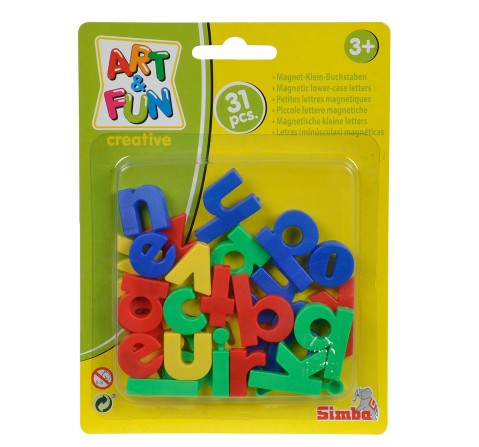 Simba Art and Fun Plastic Magnetic Letters 31 pieces Multicolor 3Y+