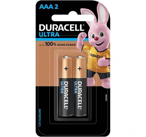 Duracell Alkaline AAA Batteries - Pack of 2 Essentials for Kids age 3Y+ 