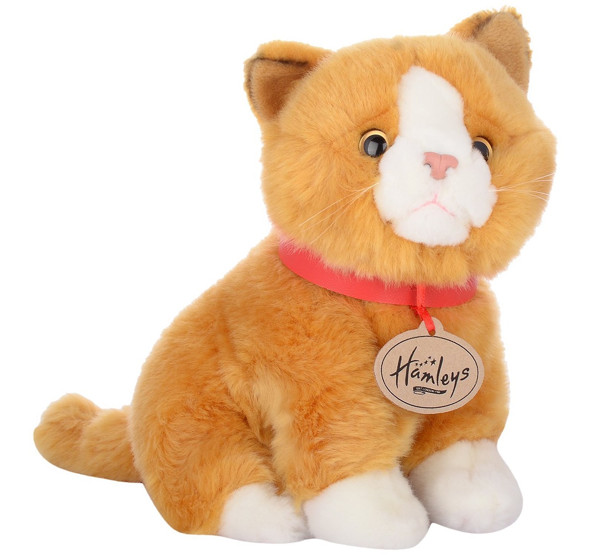 Hamleys Sitting Cat Soft Toy (Brown) Animals & Birds for Kids age 3Y+ - 8.8 Cm (Brown)