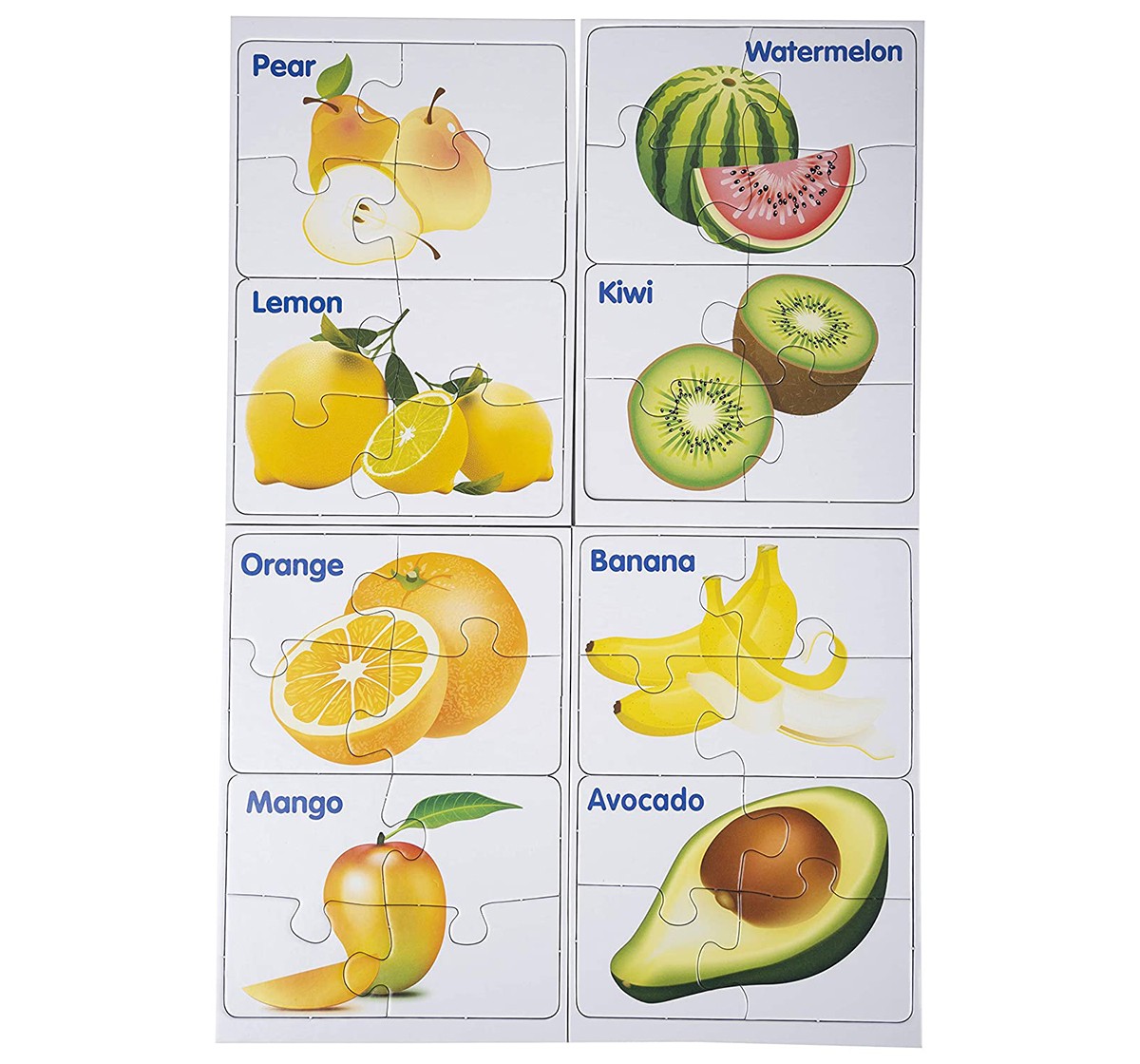 Funskool Fruits And Vegetables Puzzle, Multicolor, 3Y+