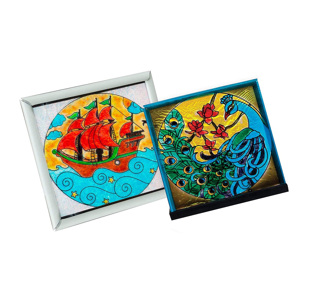 Handycraft Glass Painting - 2013 (Multicolor)