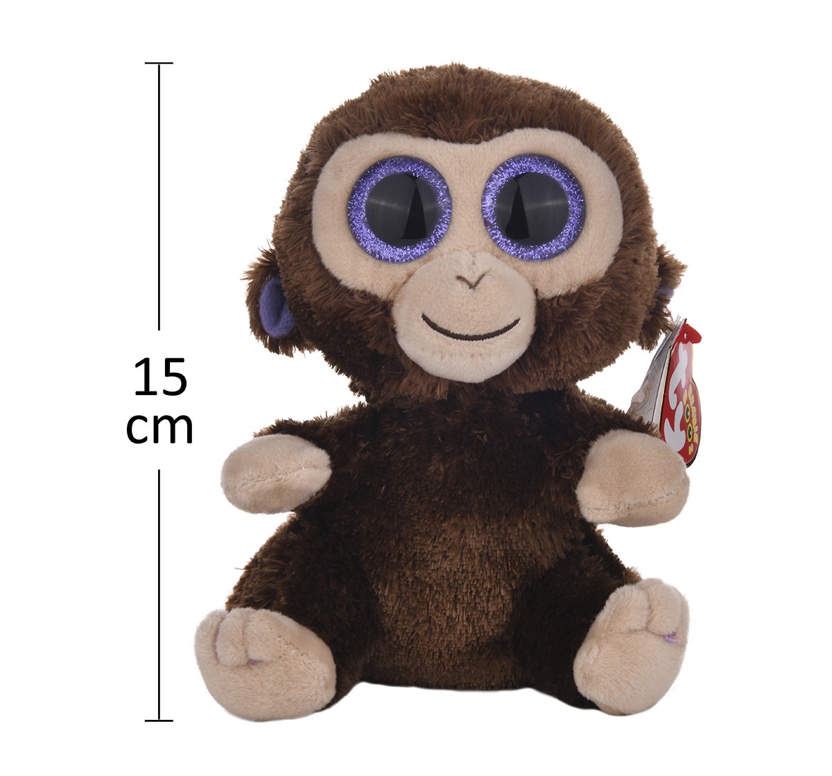 Tytoys         Ty Beanie Babies Coconut Monkey regular Quirky Soft Toys for Kids age 3Y+ - 15 Cm 