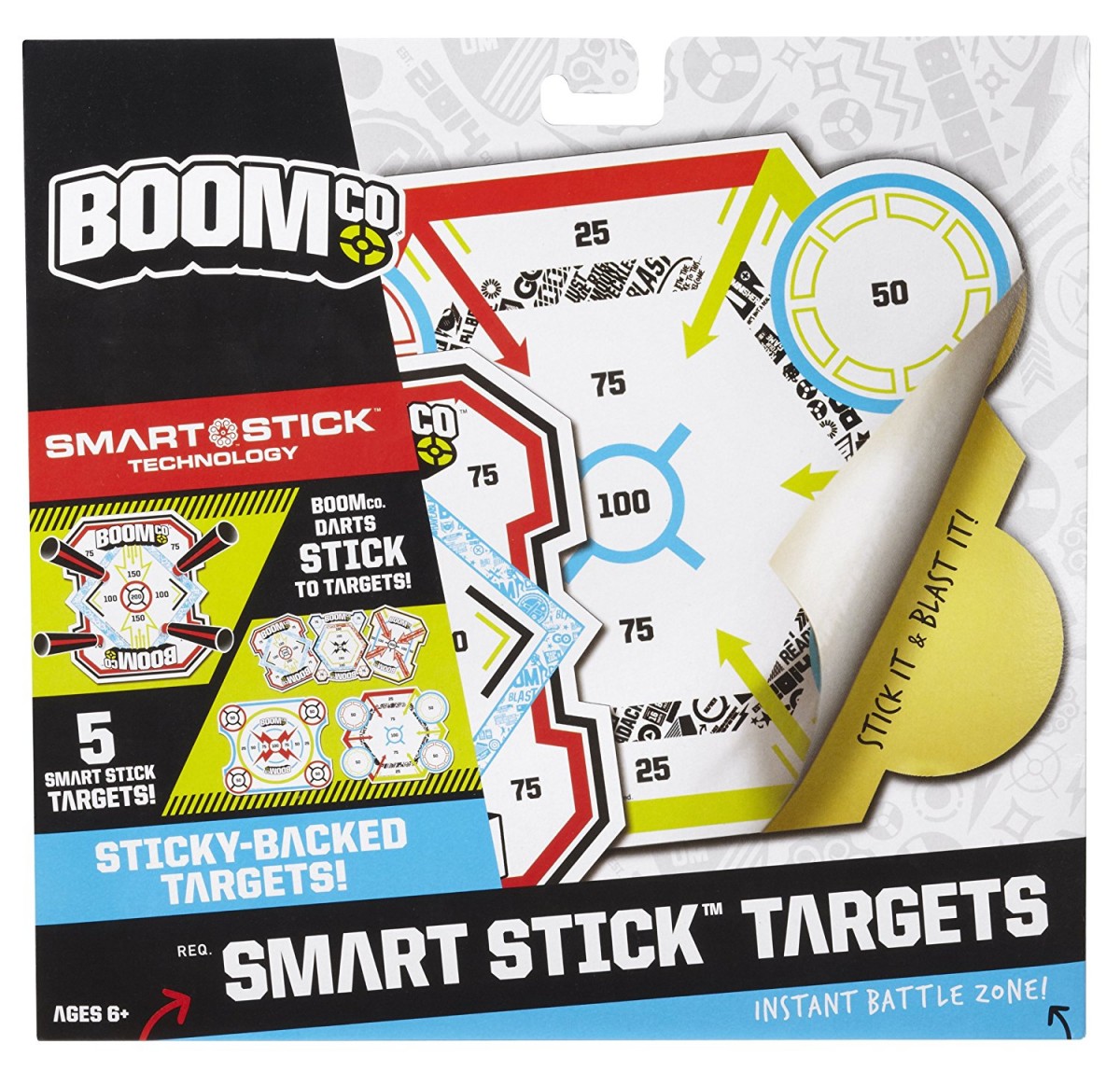 Boomco Smart Stick Targets, Multi Color Blasters for Kids age 6Y+ 