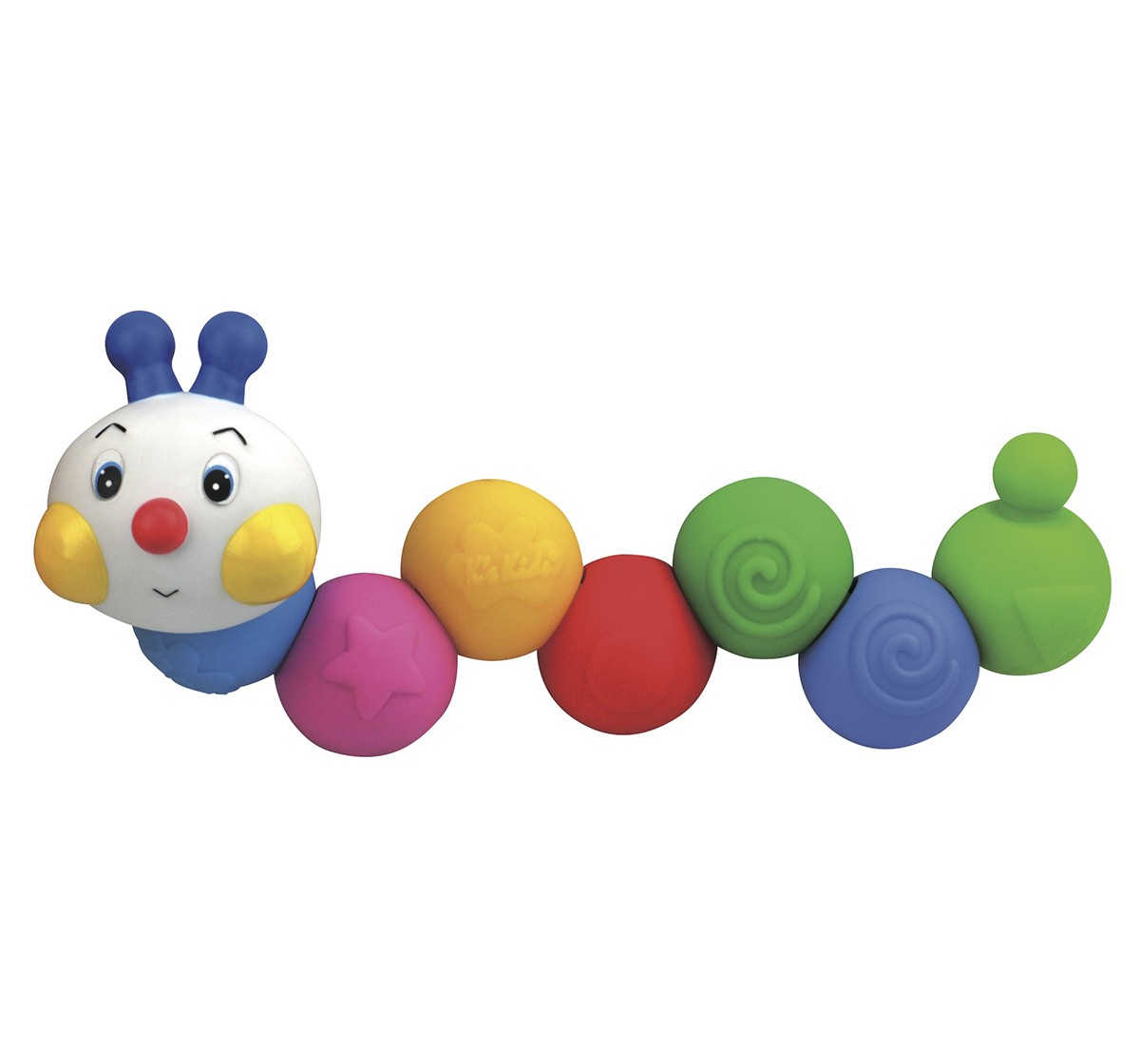 K'S Kids Popbo Blocks - Chain-An-Inchworm, Multi Color Early Learner Toys for Kids age 1Y+ 