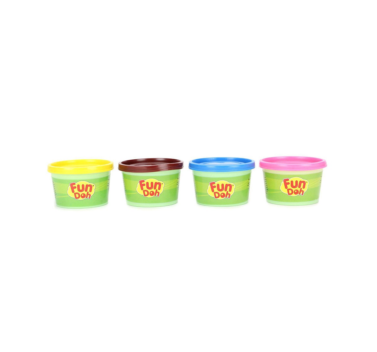 Fun Dough Double Decker Pack Of 4 Clay & Dough for Kids Age 3Y+