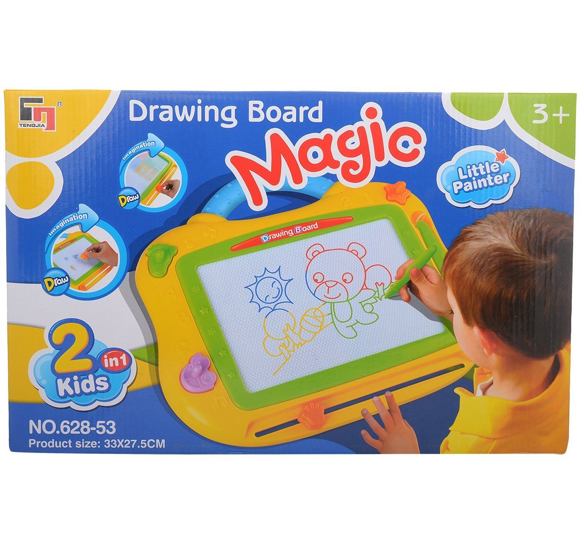 Comdaq Hamleys Magic Drawing Board for Kids age 3Y+ (Yellow) 