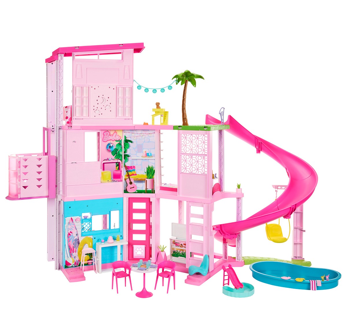 How to Build AMAZING Pink Barbie Dream House with Water Slide From