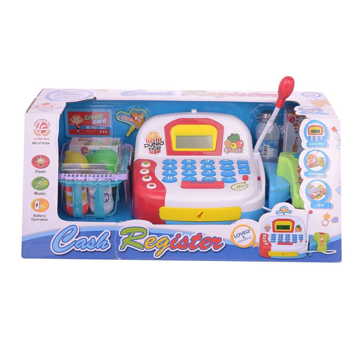 Comdaq Music And Lights Cash Register Roleplay Set for age 3Y+ (White)