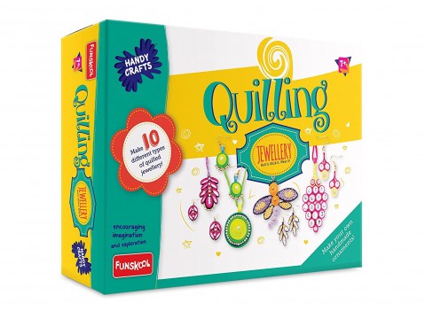 Handycrafts Quilling Jewellery DIY Kit for Kids age 7Y+