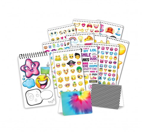 Fashion Angels Enterprises Emoji Sticker Compact Portfolio DIY Art & Craft Kits for Kids age 6Y+ 