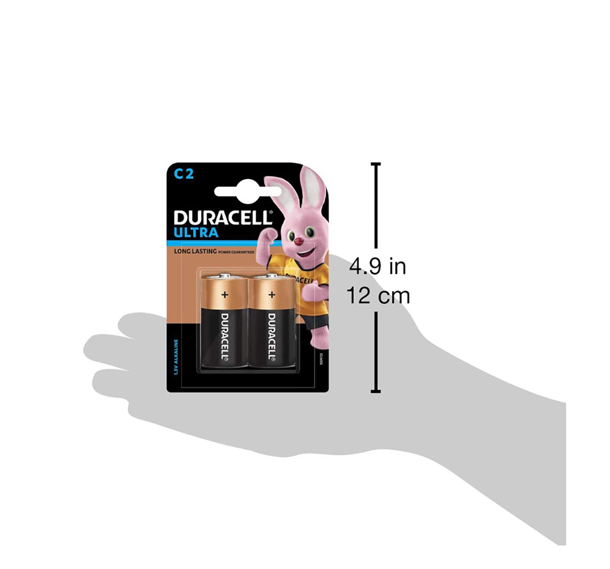 Duracell Ultra Alkaline C2 Battery (Pack Of 2) Essentials for Kids Age 5Y+ (Copper)