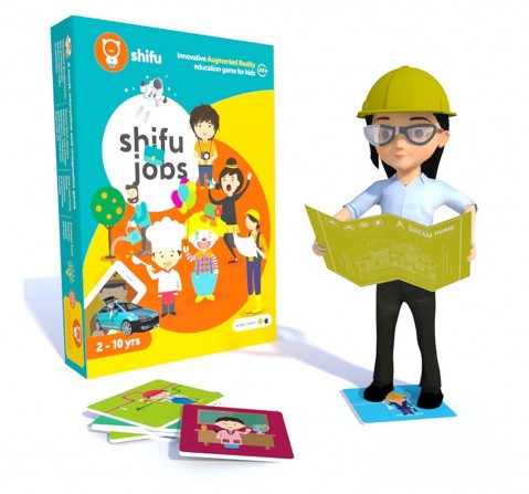 Playshifu Jobs Augmented Reality Learning Games - IOS & Android (60 Profession Cards) Science Kits for Kids age 24M+ 