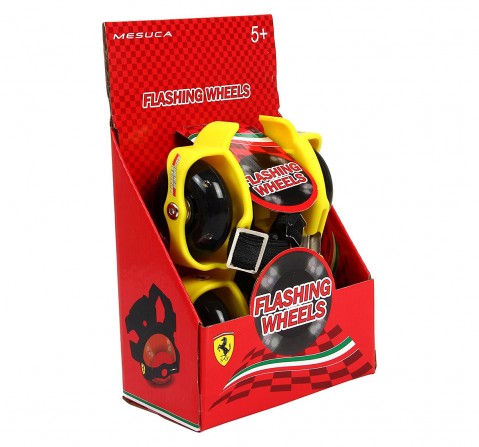 Ferrari Flashing Wheels Roller Skate, Skates and Skateboards for Kids age 5Y+ (Yellow)