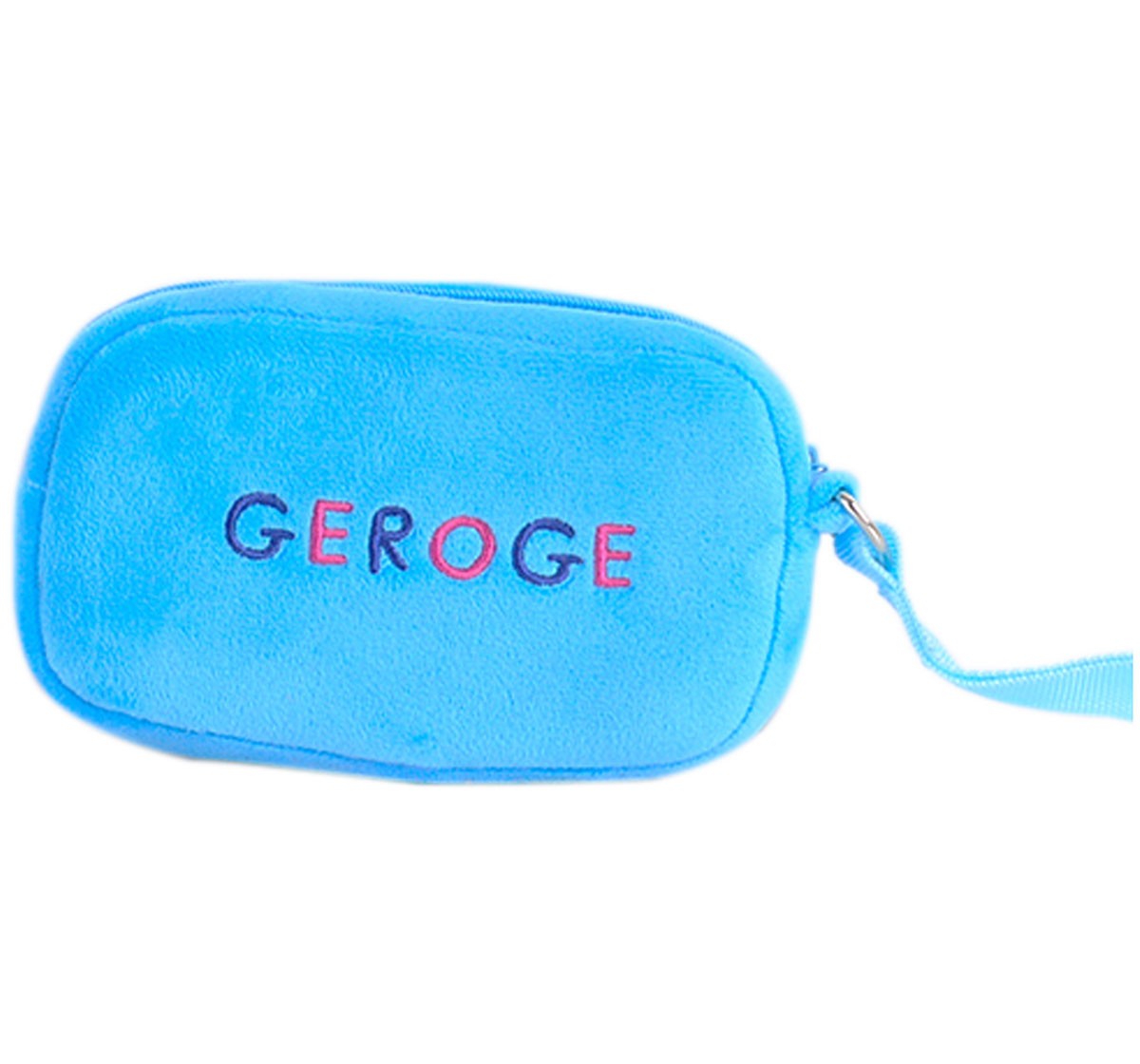 George Pig Blue Plush Toy Wallet, 0M+ (Multicolor)