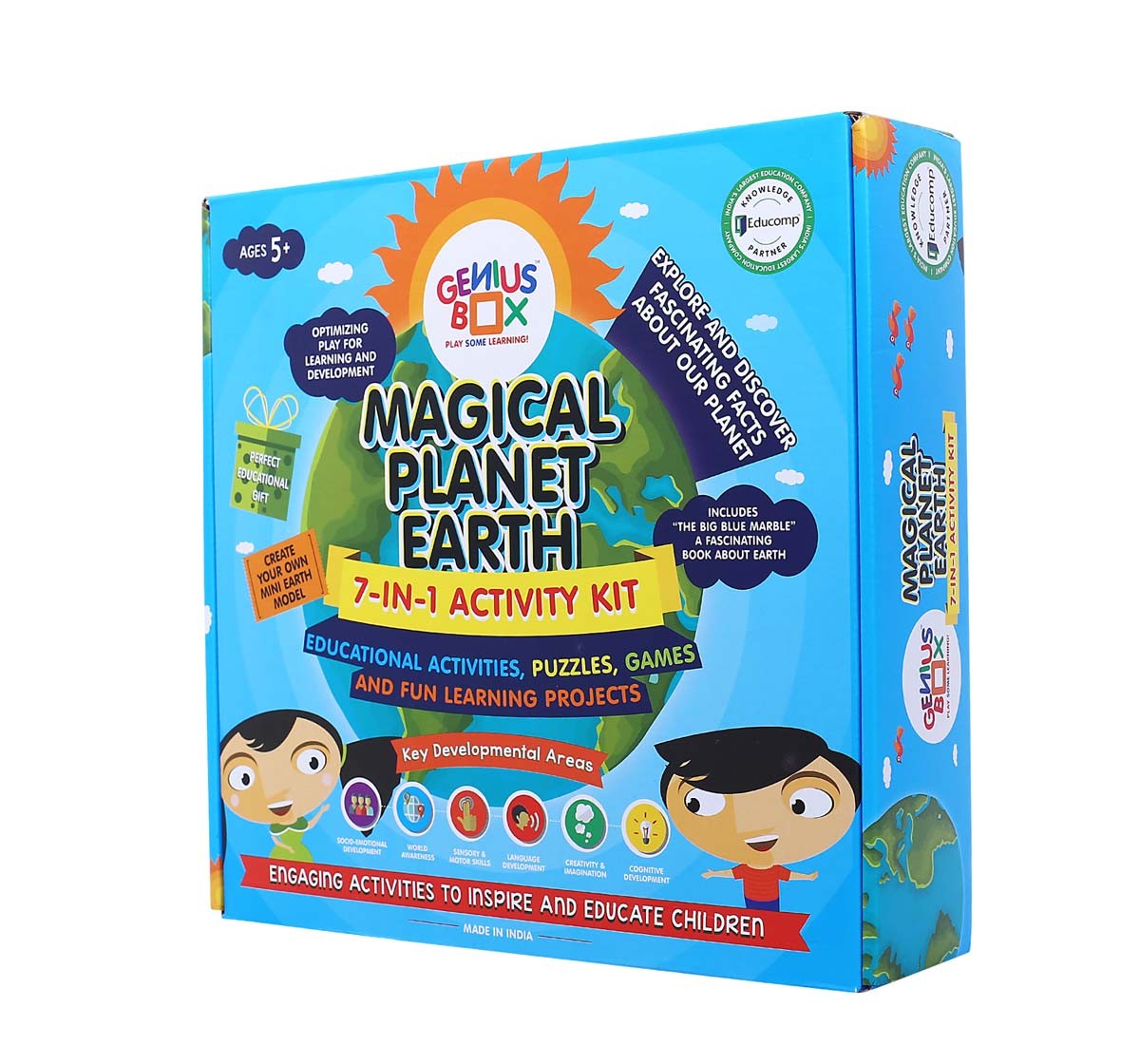 Genius Box  Learning Magical Planet Earth Educational Toys (Multicolour) Science Kits for Kids age 3Y+ 