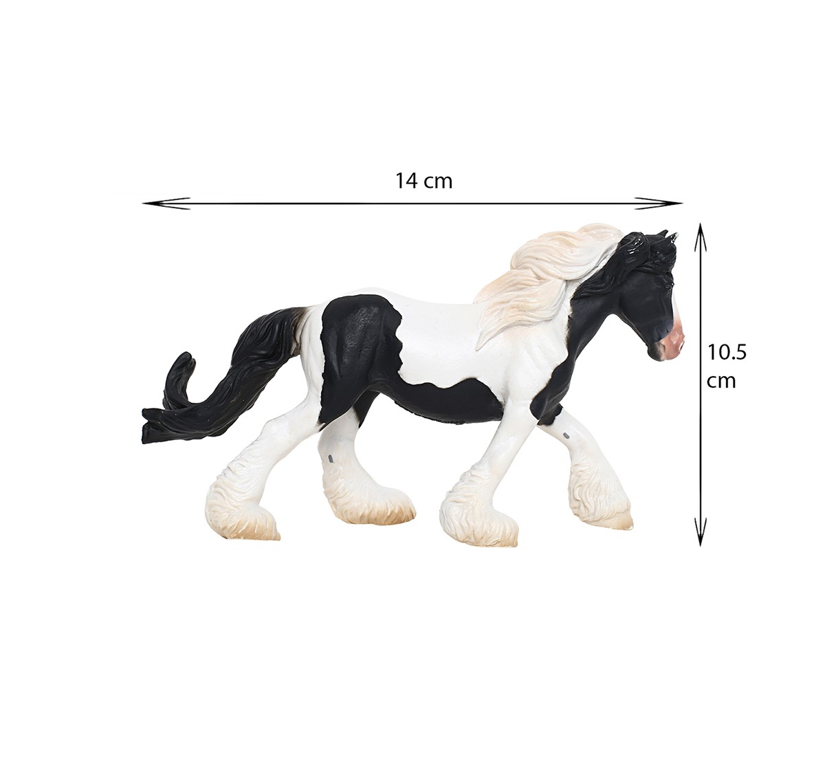 Collecta Gypsy Mare B&W Piebald Animal Figure for Kids age 3Y+ 