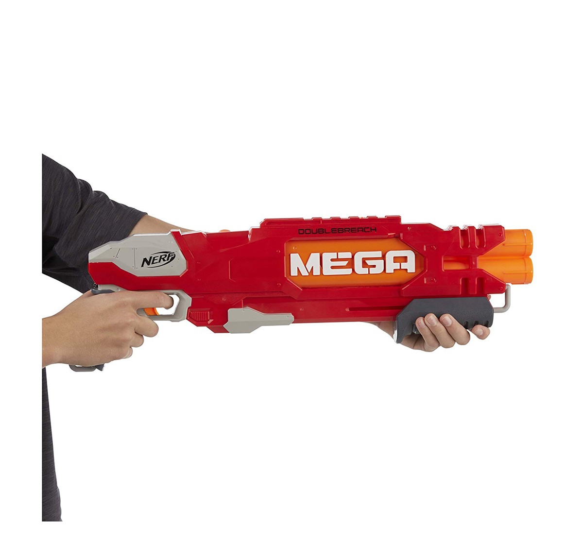 Nerf Mega Doublebreach Blaster -- Breech Load, Pump Action -- age 6Y+ 