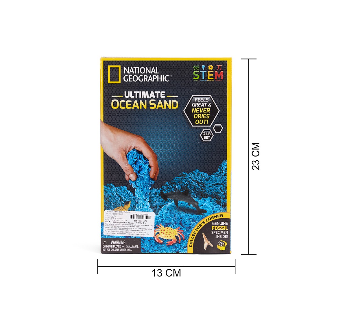 National Geographic Ultimate Ocean Play Sand 2Lb for Kids age 3Y+ 