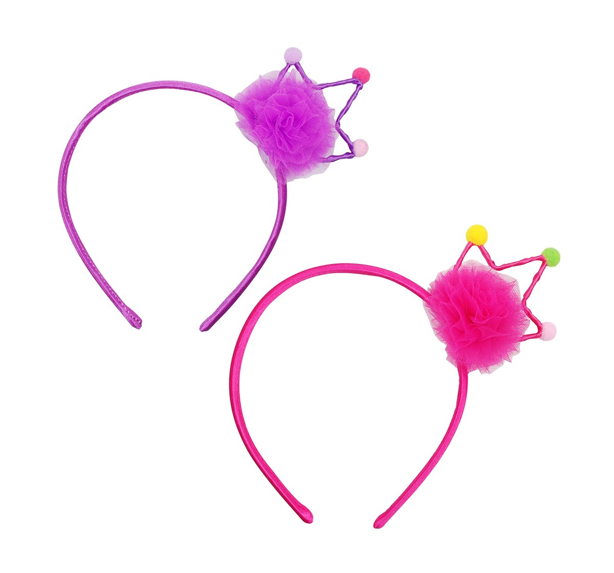 Luvley Party Pom Pom Crown Headband Assorted Accessories age 3Y+ 
