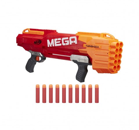 Nerf Mega Twinshock Figure Action Gun Blasters for Kids age 8Y+ 