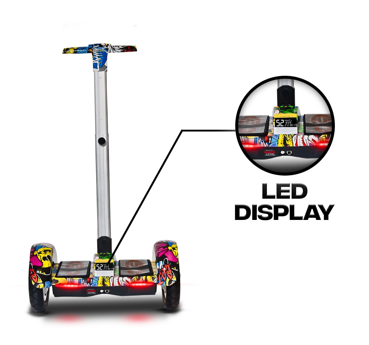 Uboard Explorer Mini EV Novelty Rideons for Kids 14Y+, Multicolour