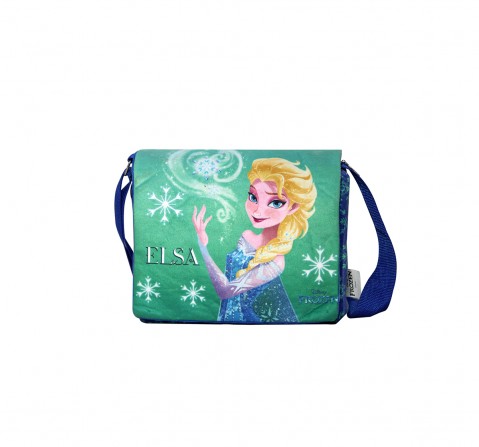 Disney Happiness Frozen Elsa Printed Sling Bag_Blue Plush Accessories for Kids age 12M+ - 20 Cm 
