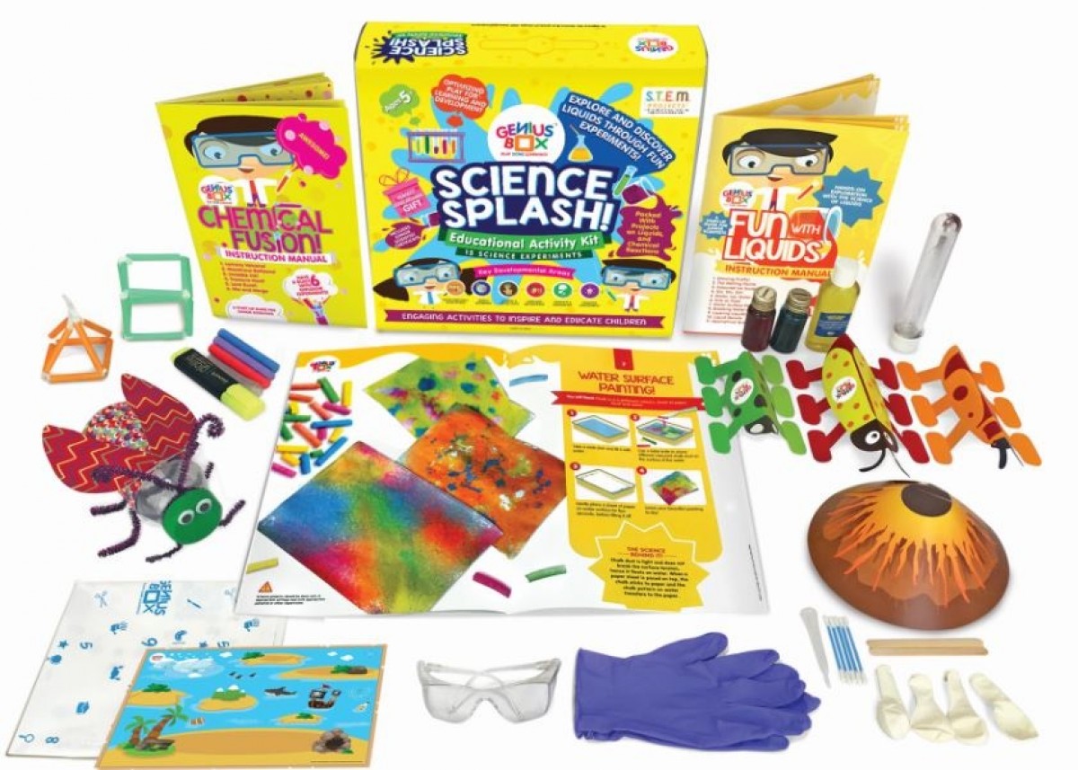 Genius Box Science Splash Kit Science Kits for Kids age 5Y+ 