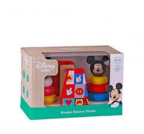 Disney Mickey & Minnie 10PC Wooden Balance Stacker for Kids age 2Y+ 