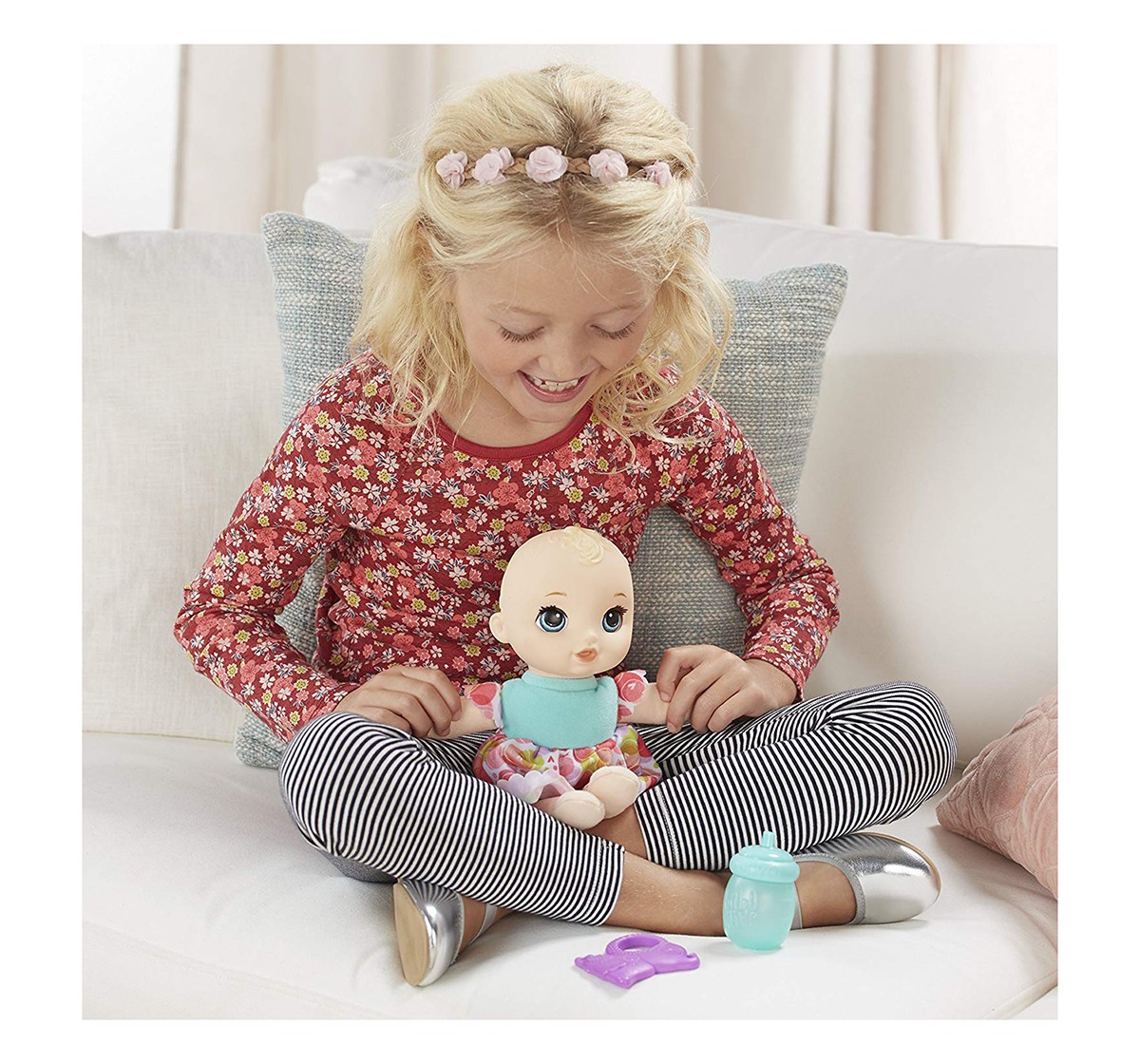 Baby Alive Lil' Slumbers Blonde Baby Doll Dolls & Accessories for age 3Y+ 