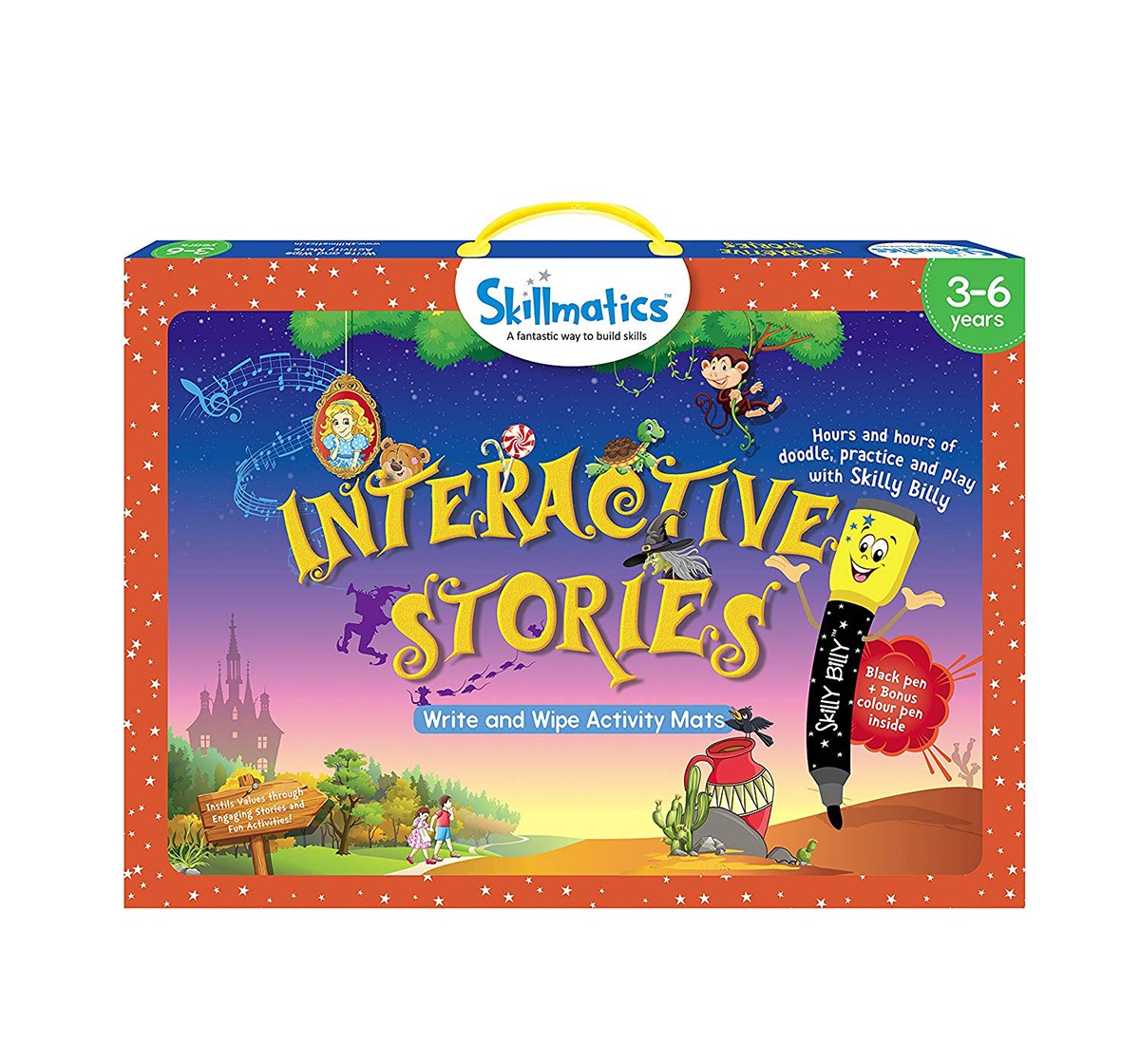 Skillmatics Educational Game: Interactive Stories, 3-6 Years (Blue) Games for Kids age 3Y+ 