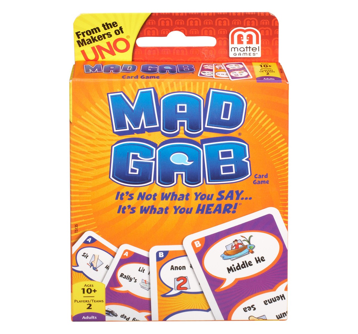 Mattel Mad Gab Card Game Games for Kids age 7Y+ 