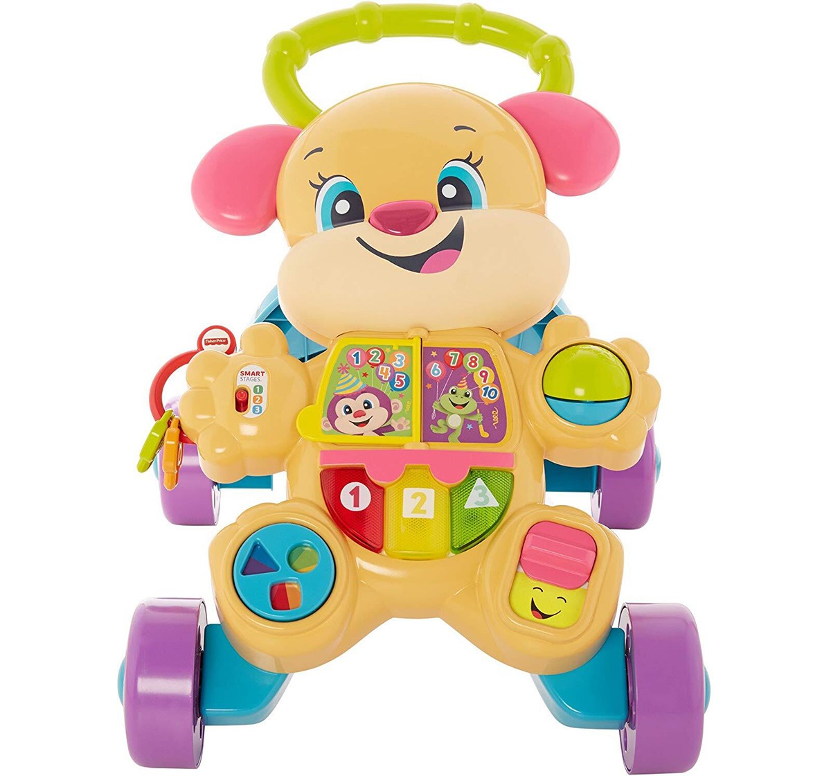 Fisher Price Laugh And Learn Smart Stages Learn With Sis Walker, Multi Color Baby Gear for Kids age 6M+ 