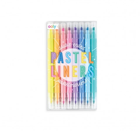 Ooly Double Ended Pastel Liners Pastel Markers School Stationery for Kids age 6Y+ 