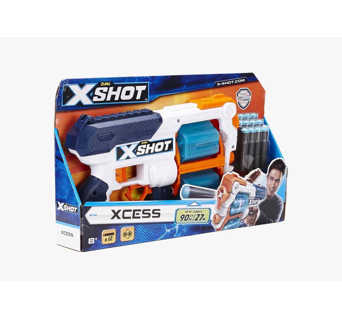 X-Shot Excel Plastic Xcess Tk 12 Blasters for Kids age 8Y+ 