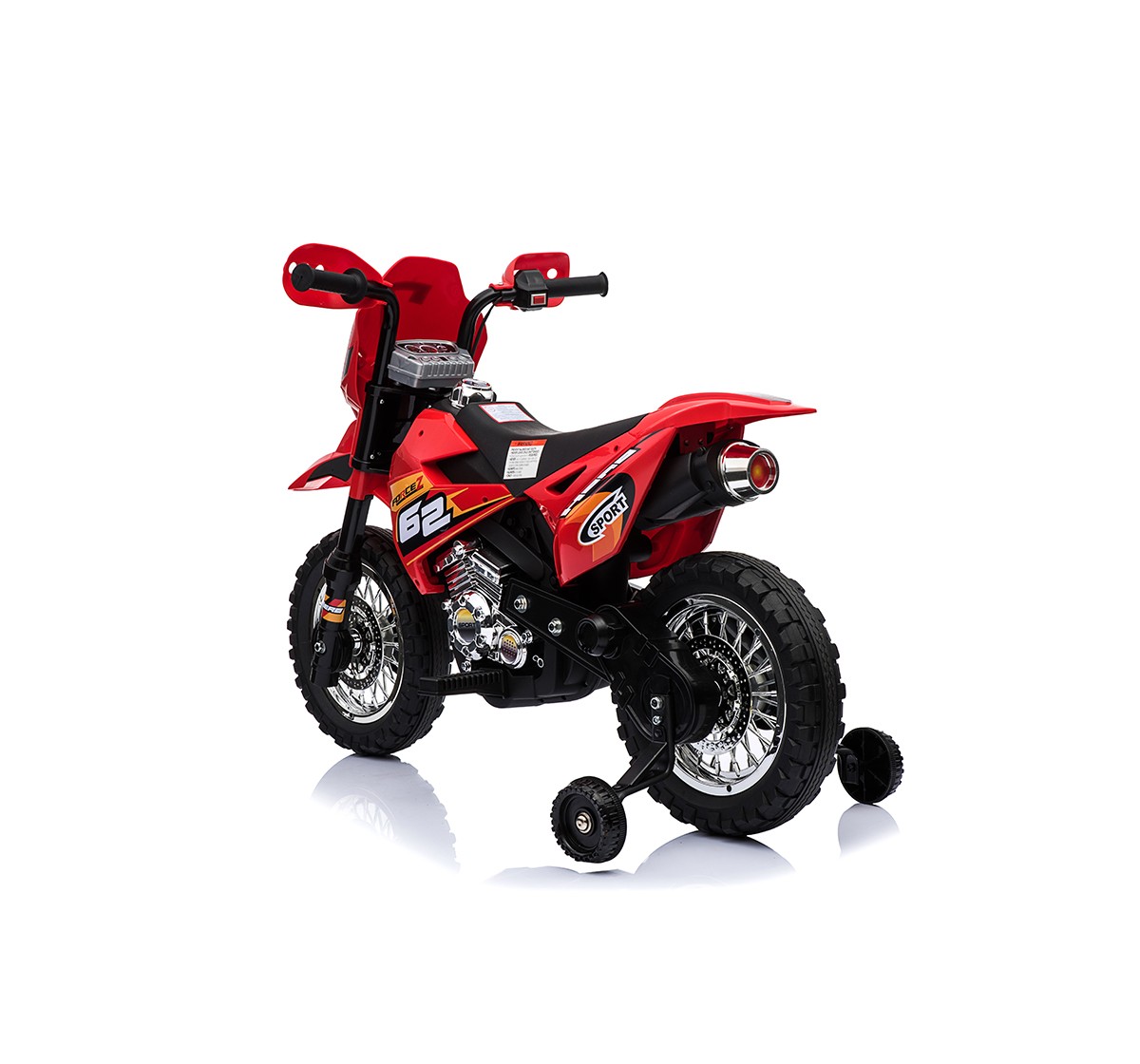 Bettyma 6 Volt Bike With Music And Light - Red Battery Operated Rideons for Kids age 3Y+ (Red)