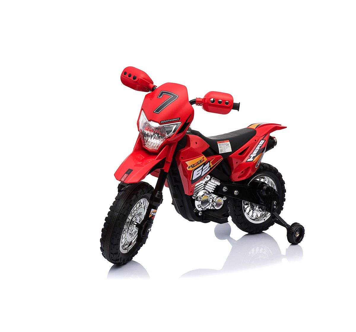 Bettyma 6 Volt Bike With Music And Light - Red Battery Operated Rideons for Kids age 3Y+ (Red)