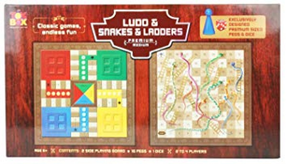 ToysBox Ludo Snakes and Ladders Board Games for Kids age 6Y+ 