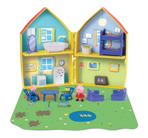 Peppa Pig - 16-Piece Playhouse With Peppa And George Pig Figures (Multicolour)