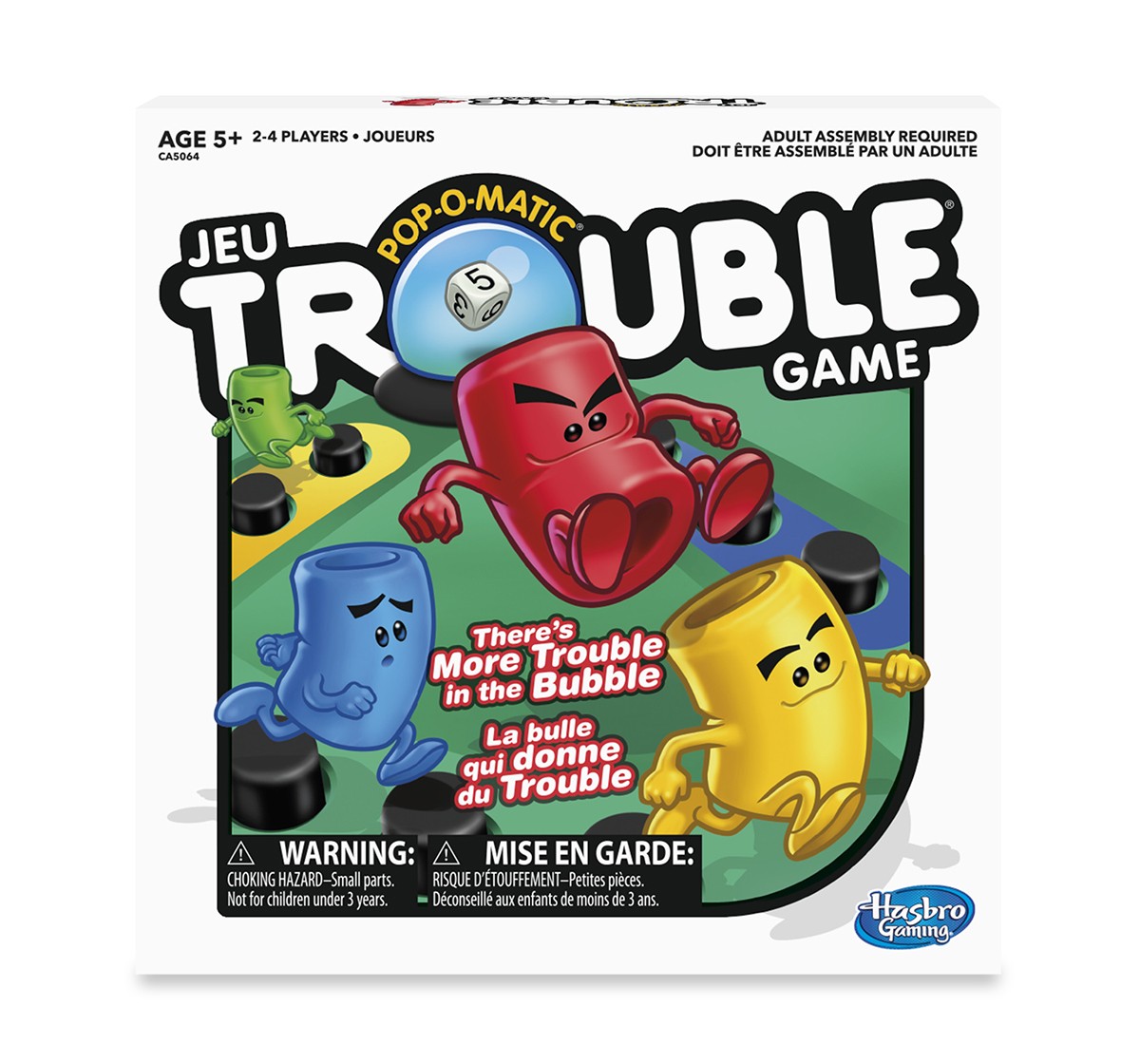  Hasbro Trouble Board Game For Kids Ages 5 And Up 2-4 Players Board Games for Kids age 5Y+ 