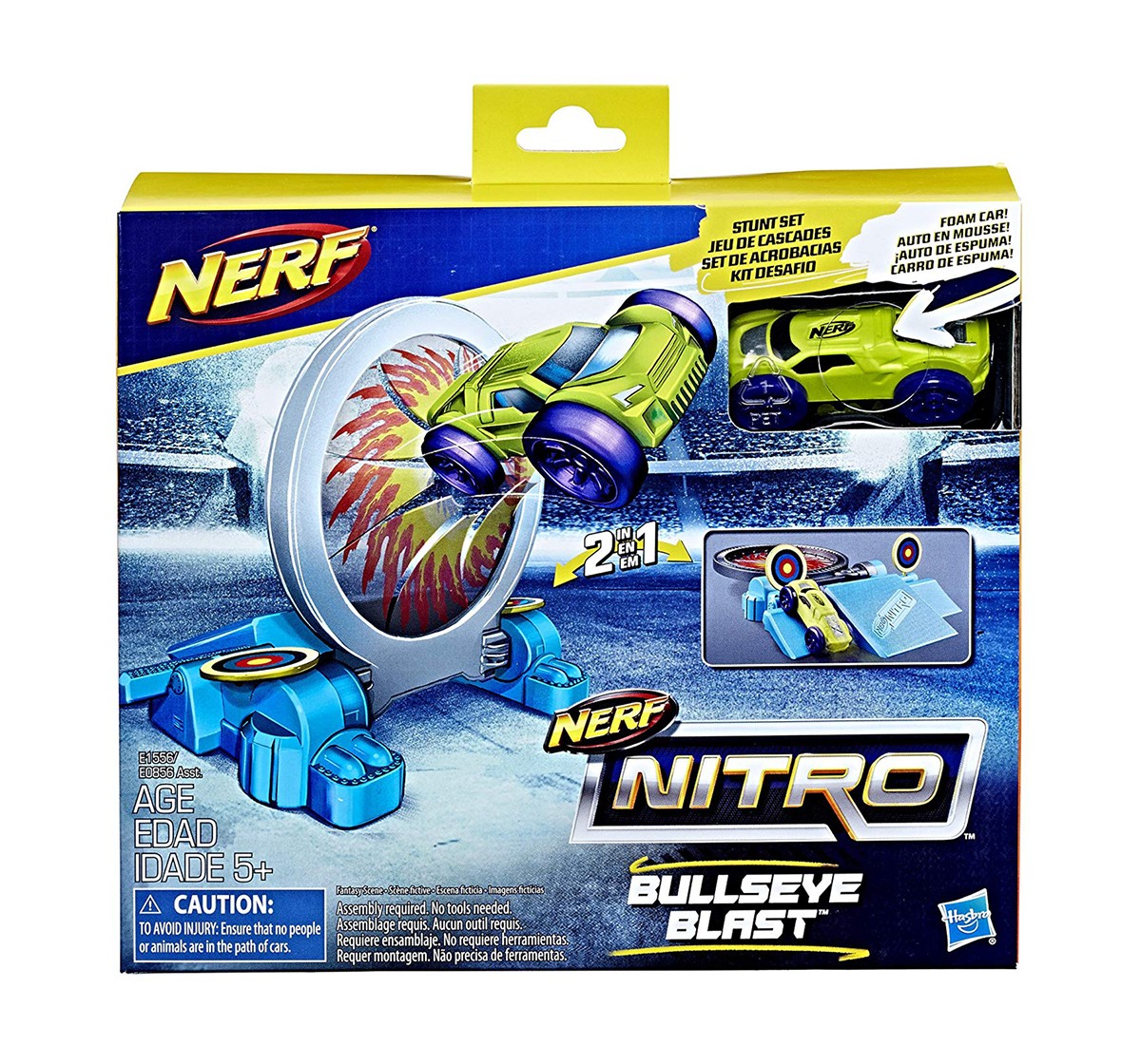 Nerf Nitro Bullseye Blast Stunt Set Tracksets & Train Sets for Kids age 4Y+ 