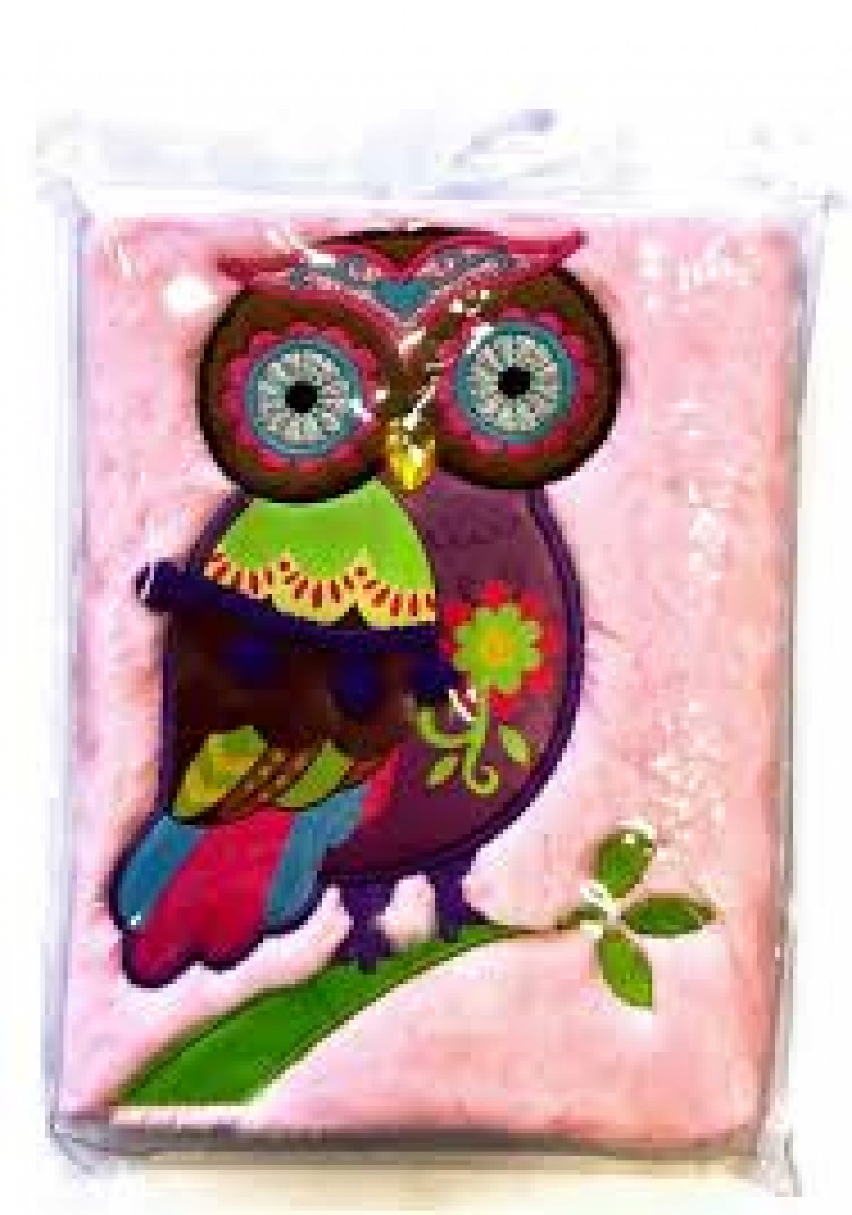 Mirada Winky The Owl Plush Notebook- Study & Desk Accessories for Kids age 3Y+ (Pink)