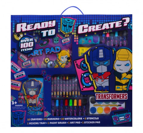 Transformers 100 Pieces Art Set,  3Y+ (Multicolor)