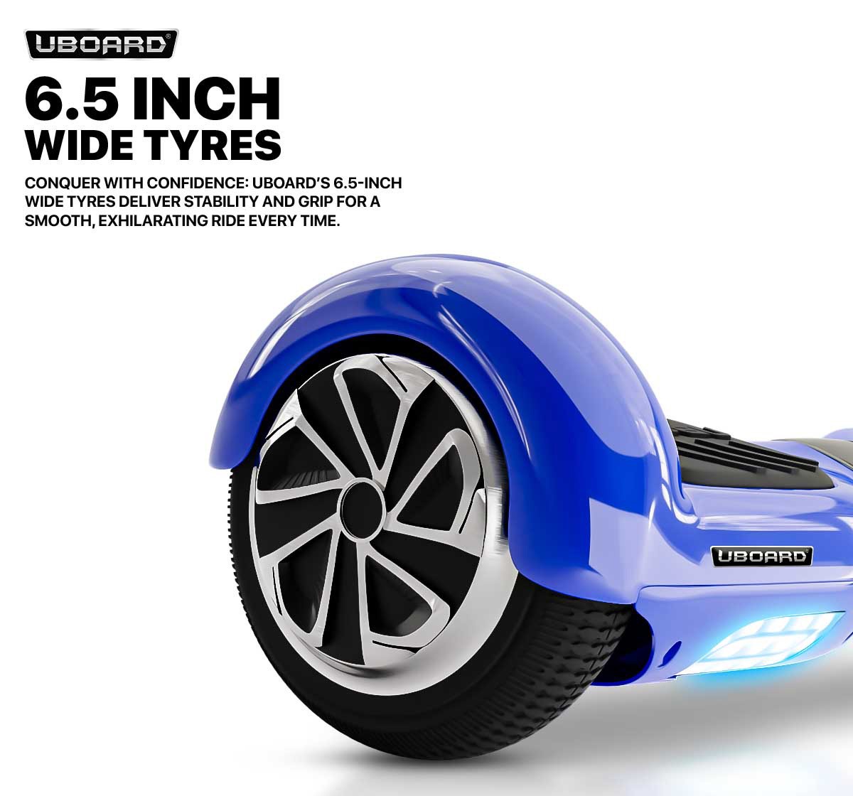 Uboard Hoverboard Classic 6.5 Lite EV Novelty Rideons for Kids, 14Y+