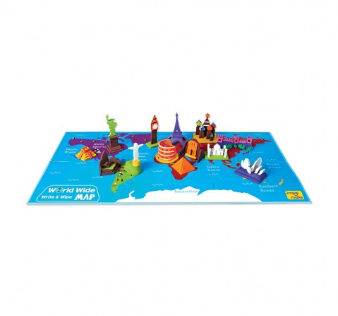 Imagimake World Wide Monuments On The Map DIY Art & Craft Kit for Kids age 5Y+ 